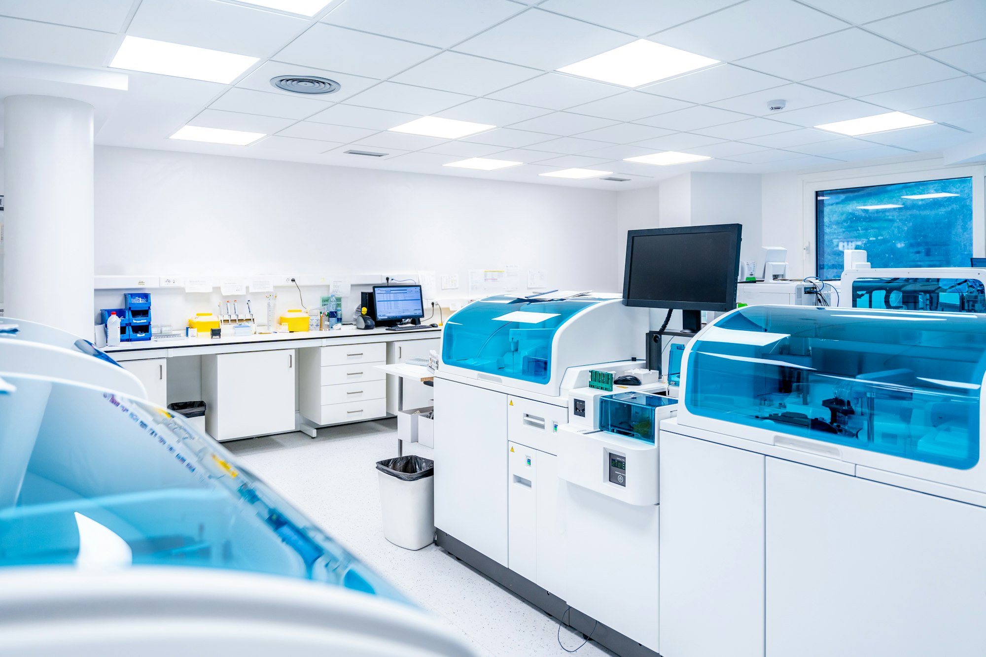 Modern laboratory research of an hospital facilities